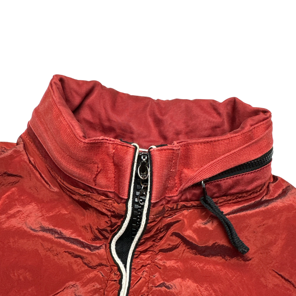 Stone Island 2008 Red Nylon Metal Shimmer Jacket - Medium