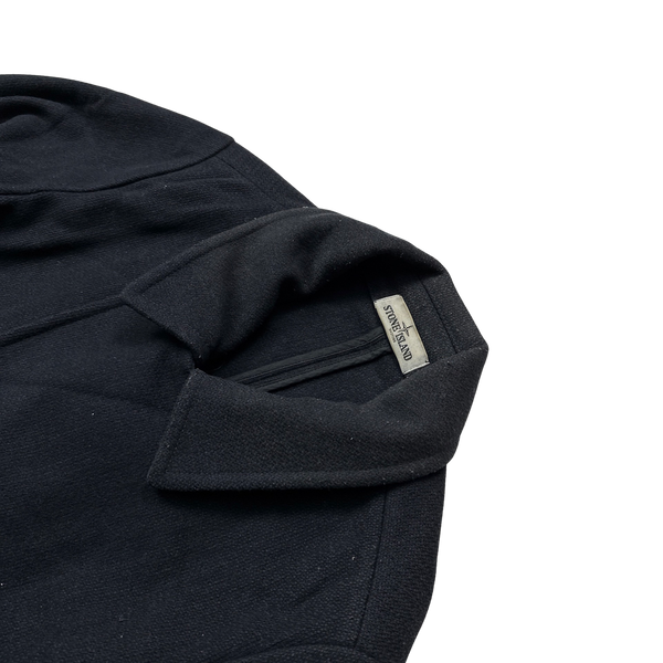Stone Island 2012 Wool Double Breasted Pea Coat - Large