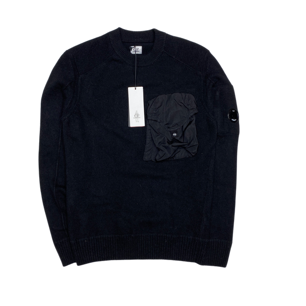 CP Company Black Knit Crewneck