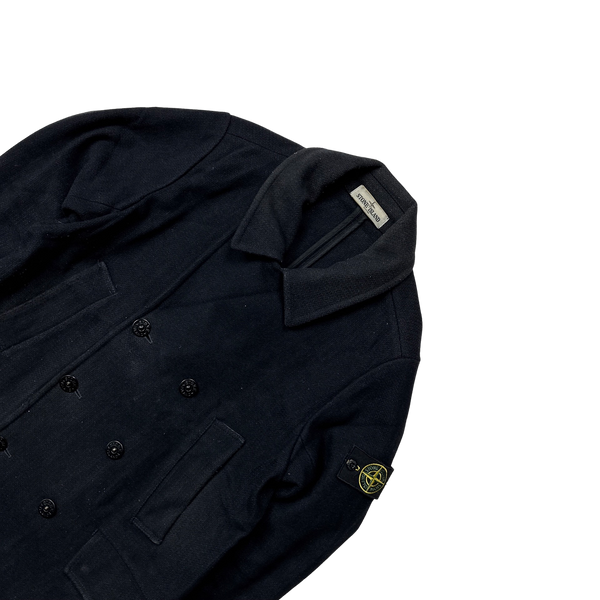 Stone Island 2012 Wool Double Breasted Pea Coat - Large