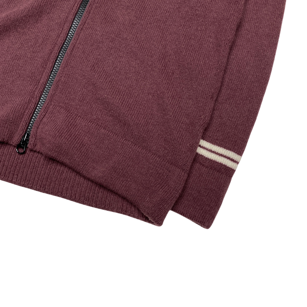 Stone Island 2019 Maroon Knit Hoodie
