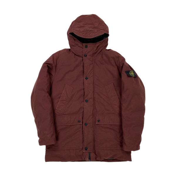Stone Island Burgundy Reps Nylon R Down Jacket
