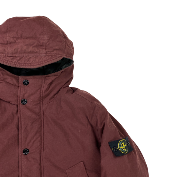 Stone Island Burgundy Reps Nylon R Down Jacket