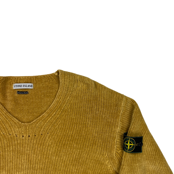 Stone Island Mustard Yellow 1997 Knitted Jumper