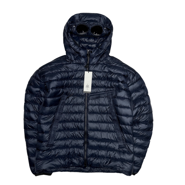 CP Company Navy D D Shell Goggle Puffer Jacket