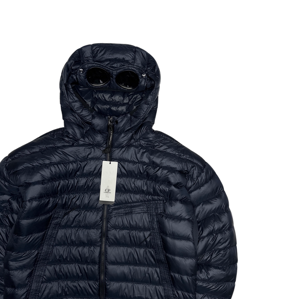 CP Company Navy D D Shell Goggle Puffer Jacket