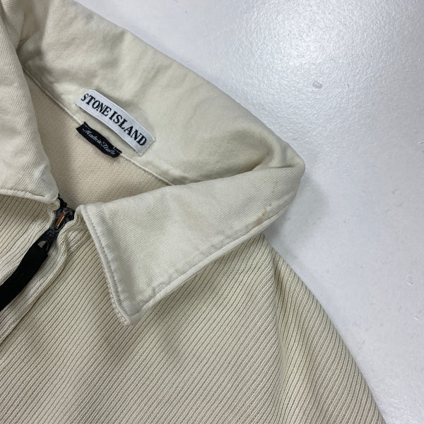 Stone Island Vintage Ribbed Cotton Zipped Overshirt