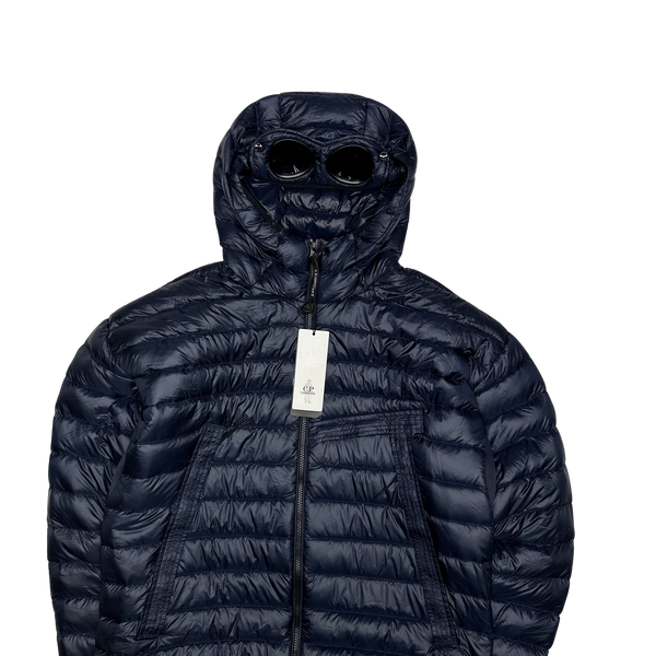 CP Company Navy D D Shell Goggle Puffer Jacket