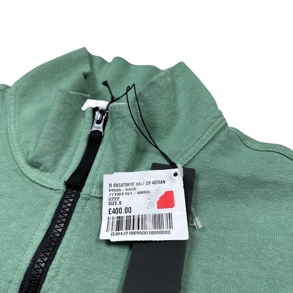 Stone Island Mint Green 40th Anni Embroidered Pullover - Small