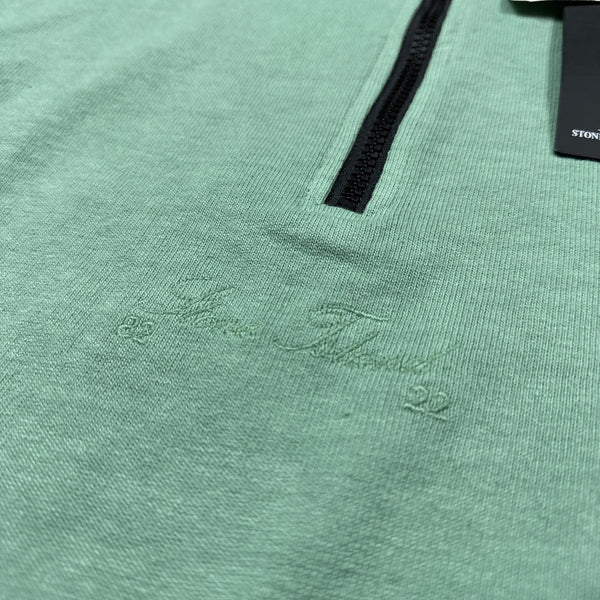 Stone Island Mint Green 40th Anni Embroidered Pullover - Small
