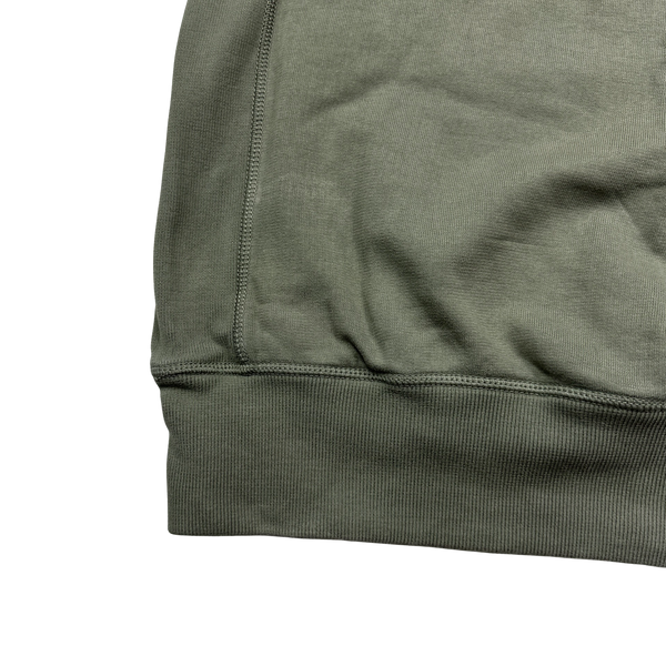 Stone Island 2012 Olive Green Crewneck Cotton Sweatshirt - Large
