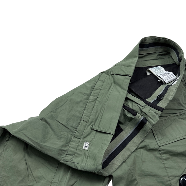 CP Company Tapered Fit Olive Green Cargo Trousers - 34"