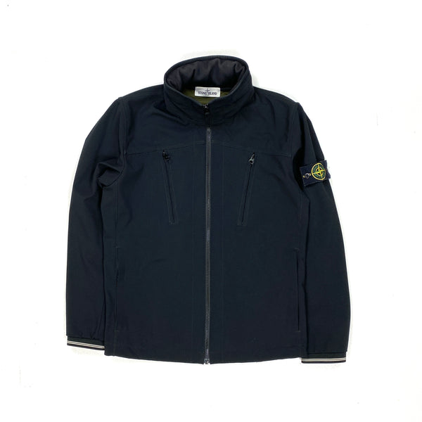 Stone Island Navy Light Soft Shell R Jacket