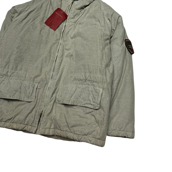 Boneville Vintage 90's Grey Puffer Jacket - Medium