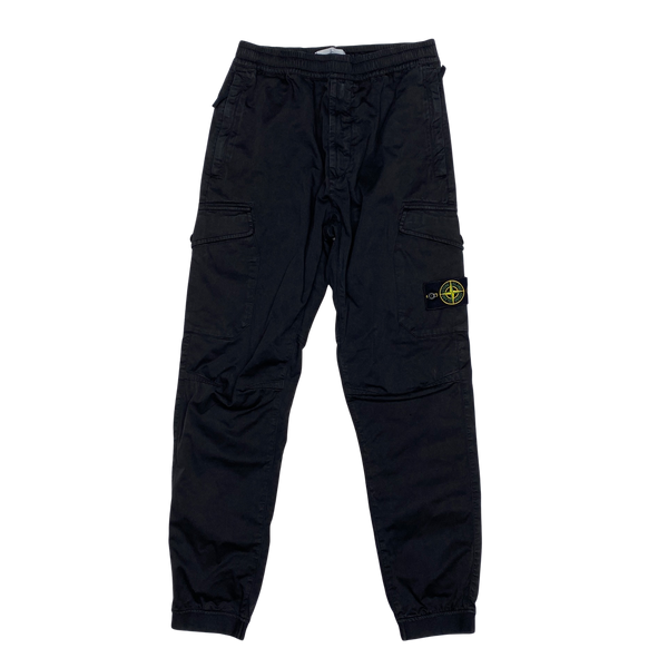 Stone Island 2020 Re T Black Cargo Trousers