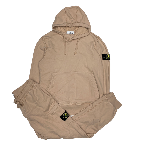 Stone Island 2021 Peach Cotton Tracksuit Set