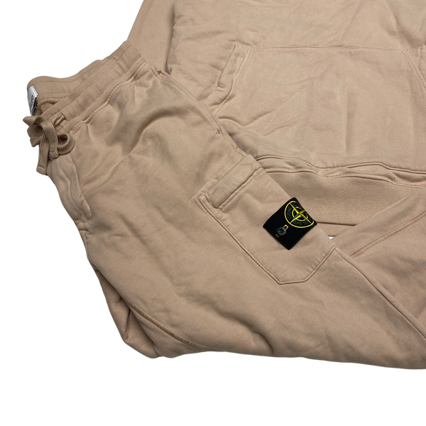 Stone Island 2021 Peach Cotton Tracksuit Set
