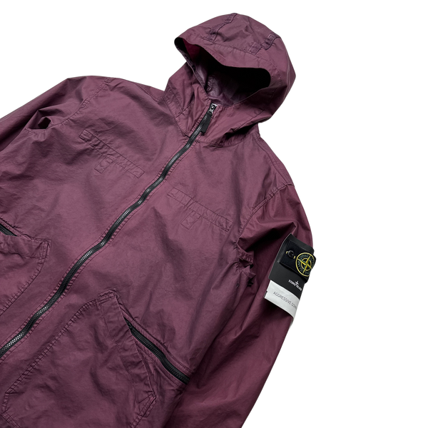 Stone Island 2022 Burgundy Aggressive Gommata Parka Jacket XXL Mat s Island