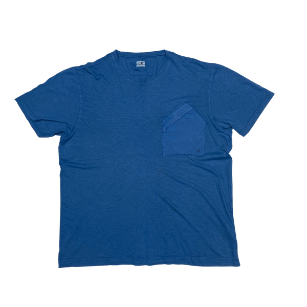 CP Company Blue Cotton T Shirt