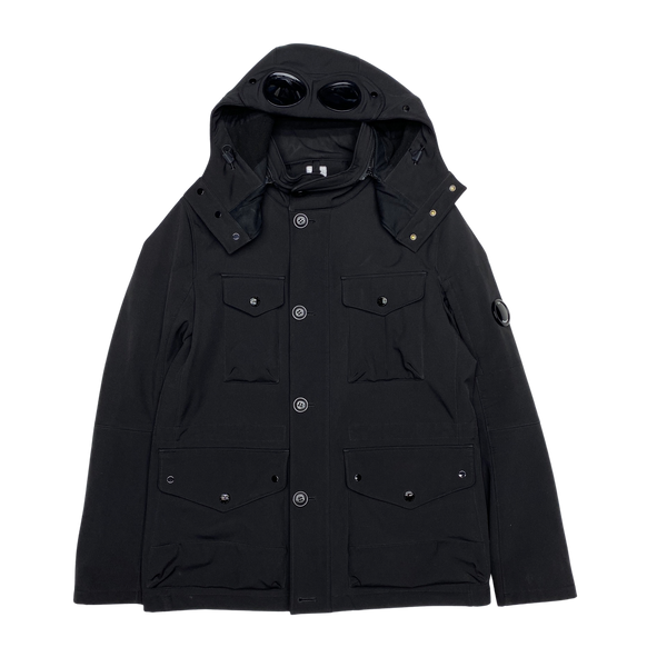 CP Company Black Goggle Field Jacket Mat s Island