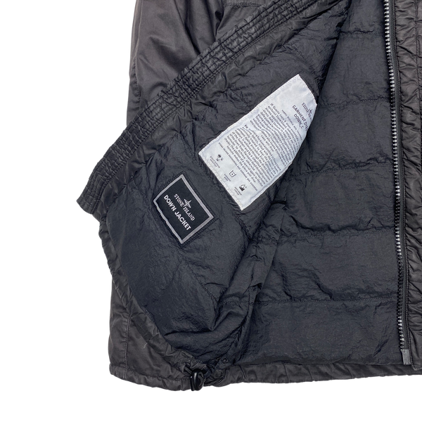 Stone Island Dark Grey Garment Dyed Puffer Jacket
