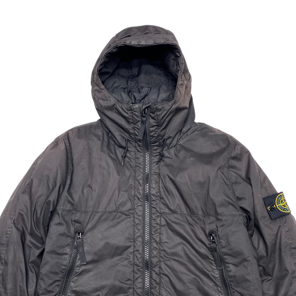 Stone Island Dark Grey Garment Dyed Puffer Jacket