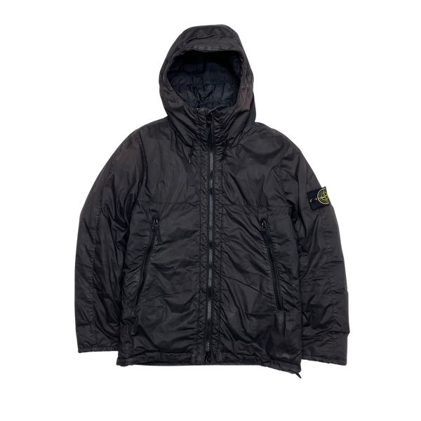 Stone Island Dark Grey Garment Dyed Puffer Jacket