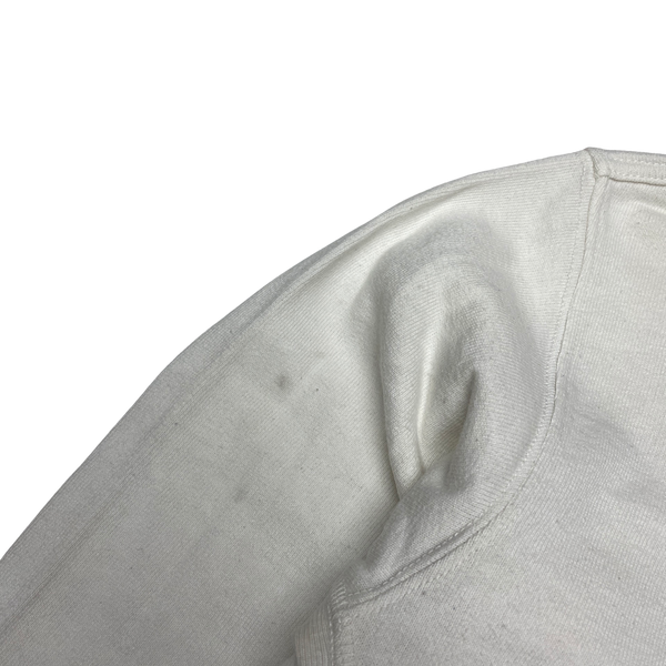 Stone Island 2015 White Cotton Crewneck Sweatshirt