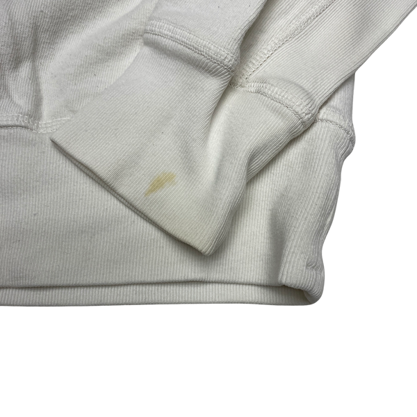Stone Island 2015 White Cotton Crewneck Sweatshirt