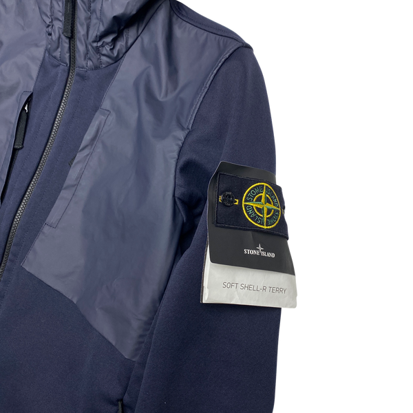 Stone Island 2016 Navy Soft Shell R Terry Jacket Mat s Island