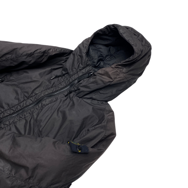 Stone Island Dark Grey Garment Dyed Puffer Jacket