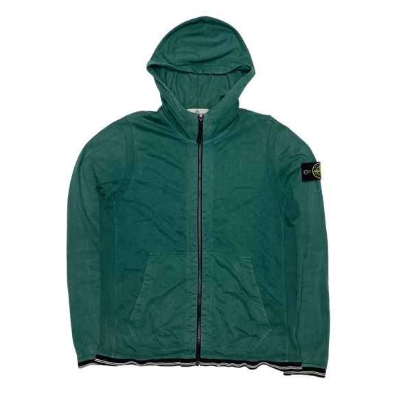 Stone Island 2013 Green Zipped Hoodie