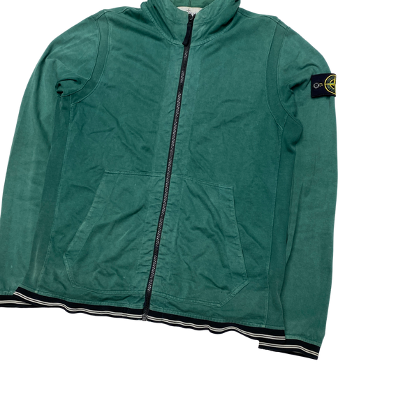 Stone Island 2013 Green Zipped Hoodie