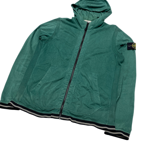 Stone Island 2013 Green Zipped Hoodie