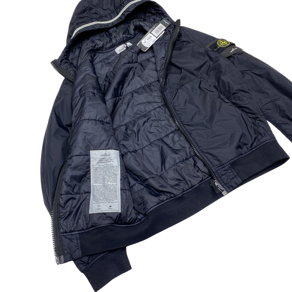 Stone Island 2020 Navy Primaloft Lined Crinkle Jacket
