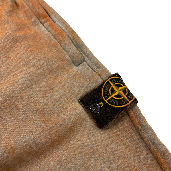 Stone Island Orange Dust Treatment Cotton Joggers