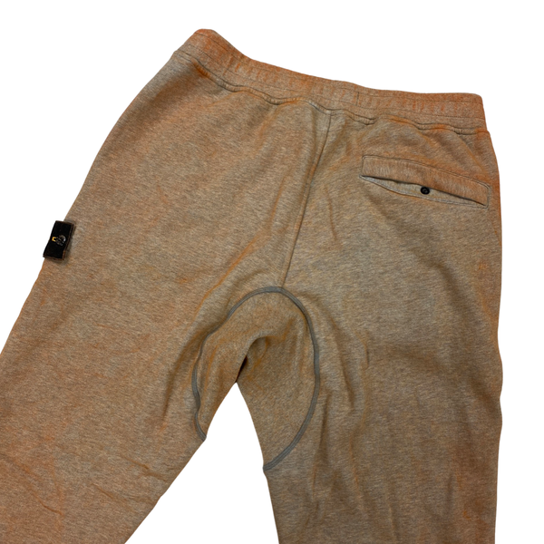 Stone Island Orange Dust Treatment Cotton Joggers
