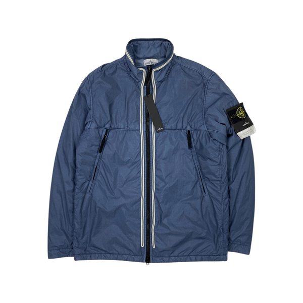 Stone Island Blue Crinkle Reps Padded Jacket