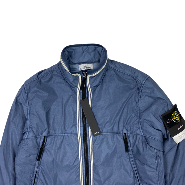 Stone Island Blue Crinkle Reps Padded Jacket