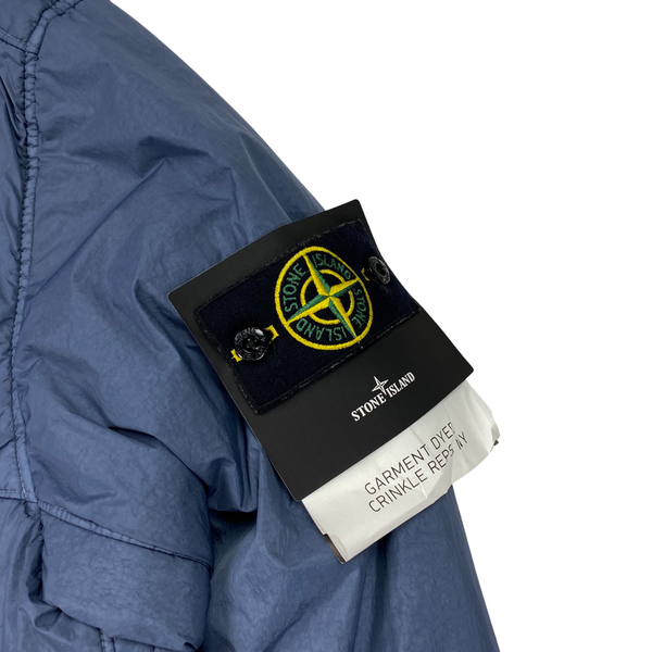 Stone Island Blue Crinkle Reps Padded Jacket