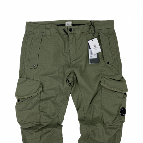 CP Company Olive Green Nylon Cargo Trousers