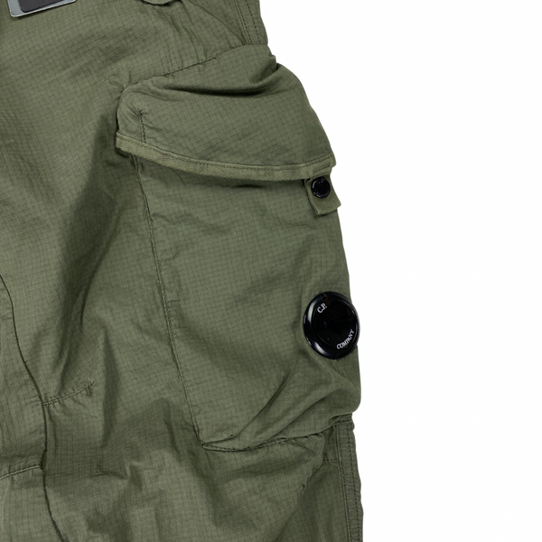 CP Company Olive Green Nylon Cargo Trousers