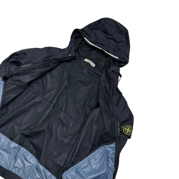 Stone Island 2011 Dark Navy Membrana TC Hooded Rain Jacket