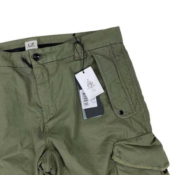 CP Company Olive Green Nylon Cargo Trousers