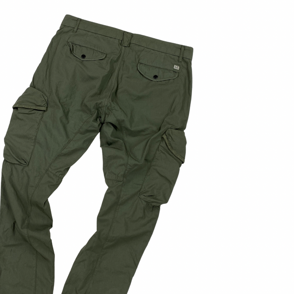 CP Company Olive Green Nylon Cargo Trousers