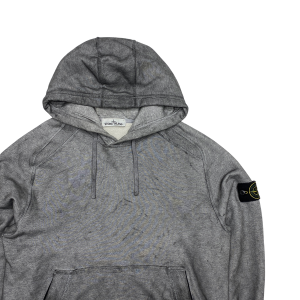 Stone Island 2020 Grey Dust Treatment Pullover Hoodie