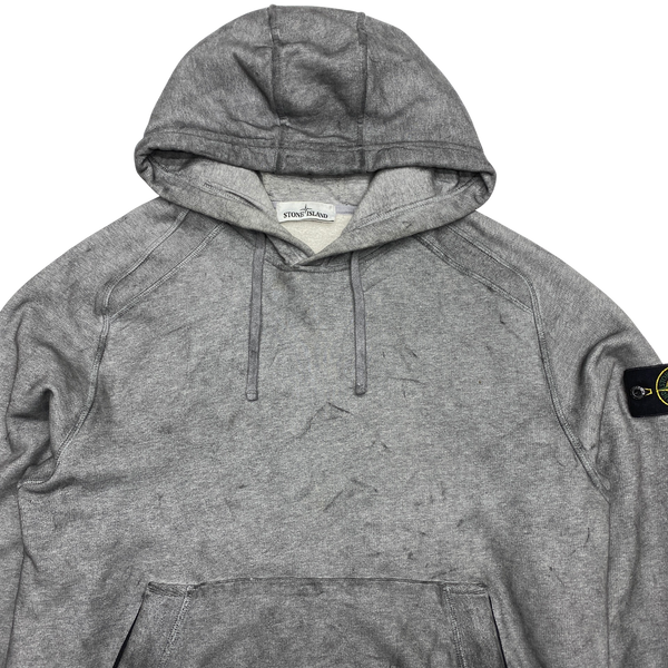 Stone Island 2020 Grey Dust Treatment Pullover Hoodie