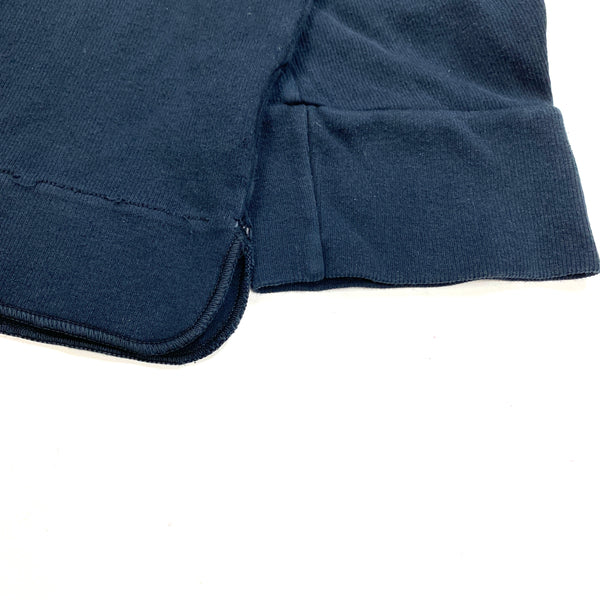 Stone Island 1999 Vintage Cotton Navy Mock Neck Jumper