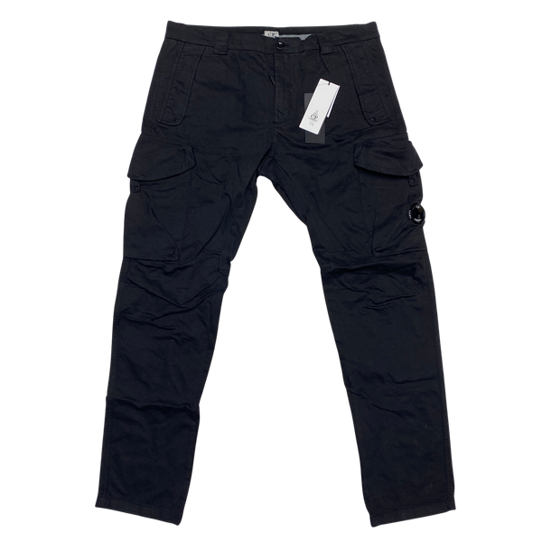 CP Company Ergonomic Fit Black Cargo Trousers