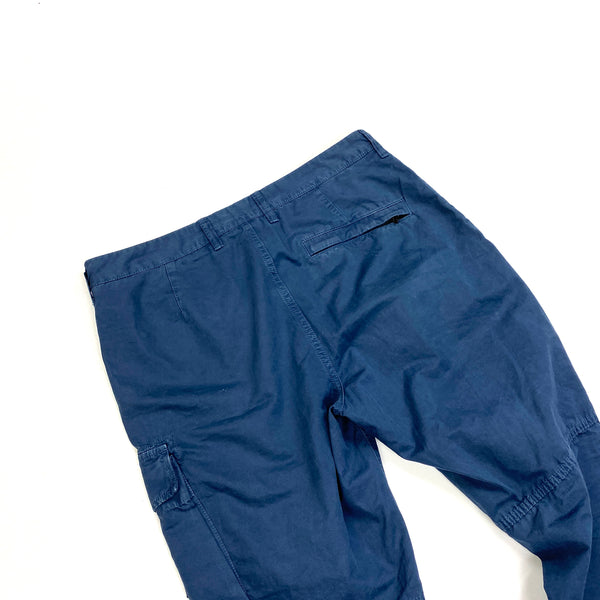 Stone Island Blue Cargo Slim Fit Cargo Trousers